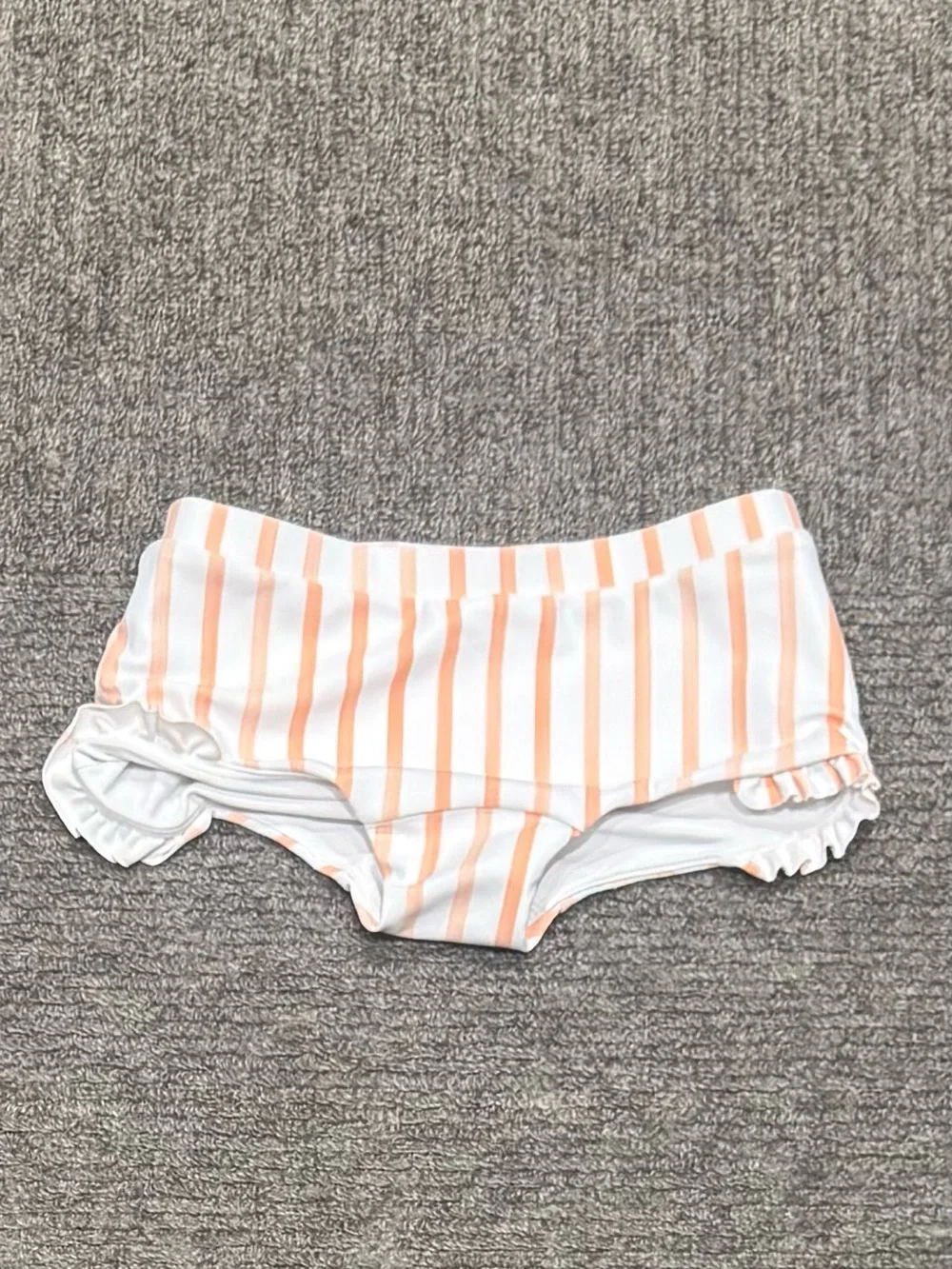 Kids Peach Stripe Swim Bottoms